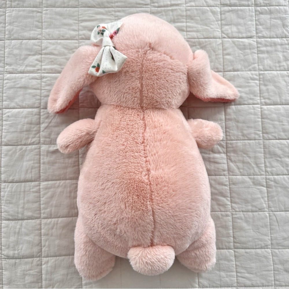 Pillowfort Bunny Plush Weighted Pillow 3lbs Sensory Friendly Pink - Picture 5 of 8